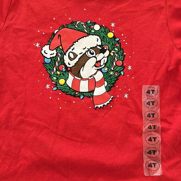 Buc-ees *NWT* Never Calm Always Bright Kids Christmas Holiday Tee - Picture 3 of 7